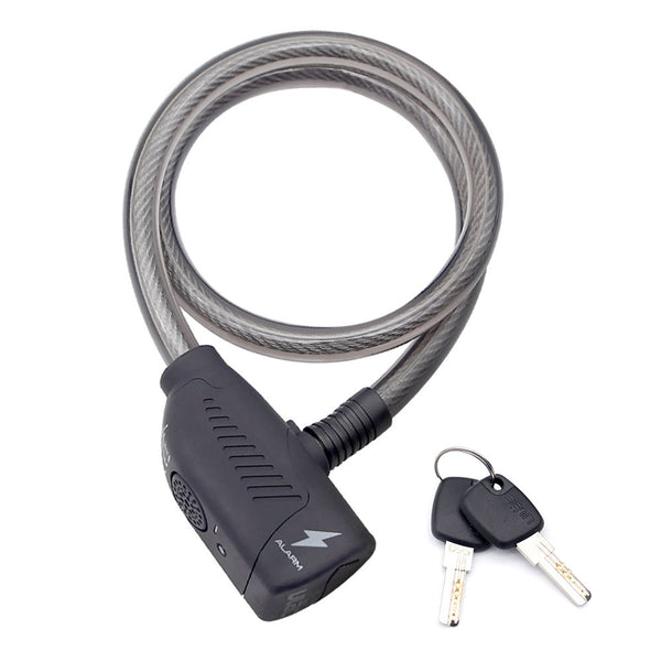 Candado de Cable con Alarma Siren para Bicicleta y Motos