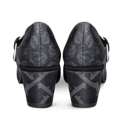 Chocolaticas® Mid Heels Black Tudor Women's Mary Jane Pump - Tekeno