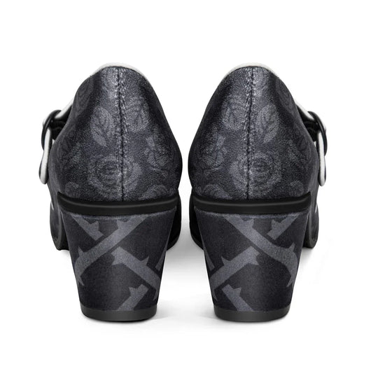 Chocolaticas® Mid Heels Black Tudor Women's Mary Jane Pump - Tekeno