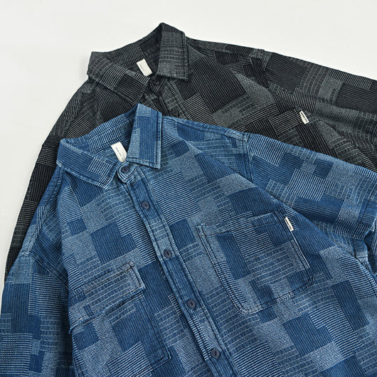 Camisa Vaquera Holgada de Malla para Hombre - Image 5