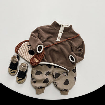 Polera Cálida Estilo Mori Coreano para Niños - Image 5