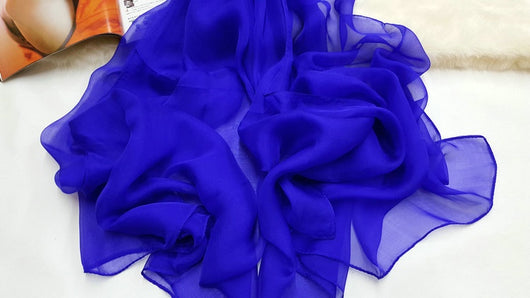 Pañuelo de Seda Elegante Liso para Mujer - Todas las Estaciones - Image 28