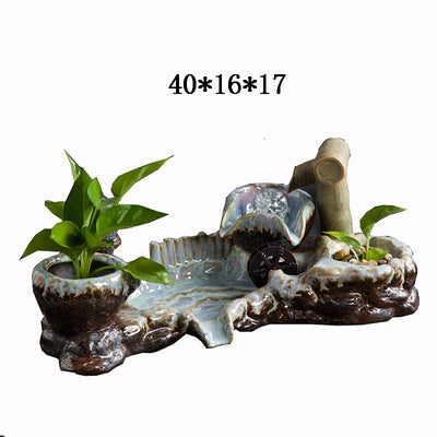 Fuente de Agua Cerámica con Circulación Continua - Atrae Prosperidad y Abundancia - Image 7