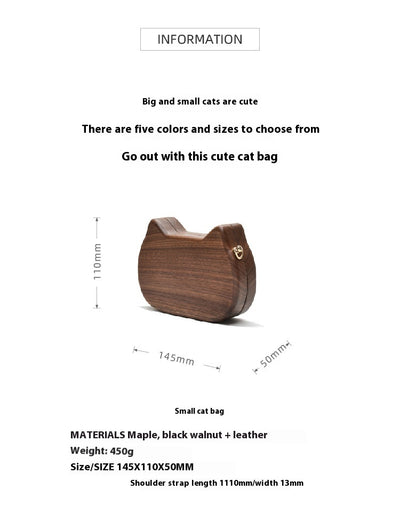 Bolso Bandolera de Madera Personalizado Trendy Log Creative - Image 16
