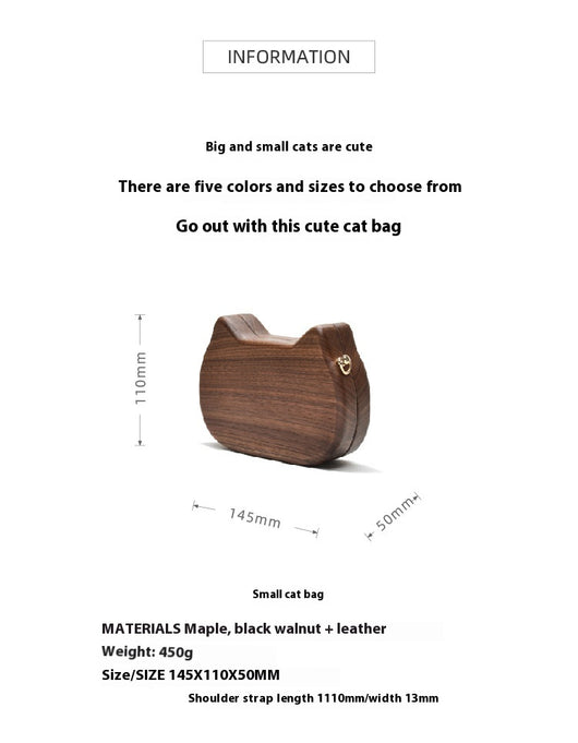 Bolso Bandolera de Madera Personalizado Trendy Log Creative - Image 16