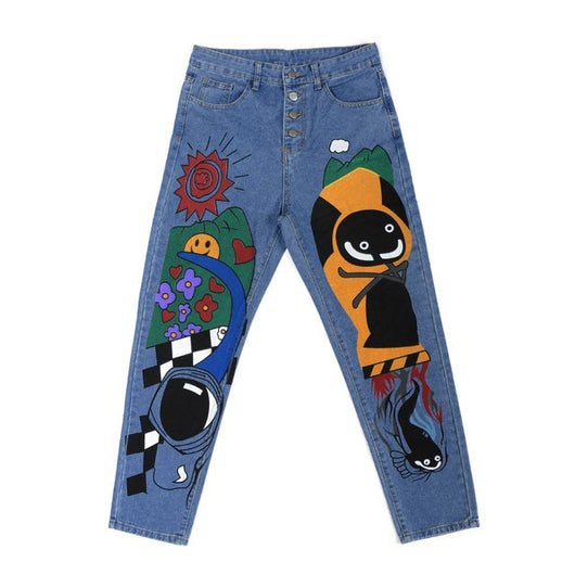 Pantalones Harem Estampado Caricatura para Mujer - Image 4