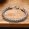 925 Sterling Plateado Dynamic Rope Bracelet Men's Thick Personalized Thai Plateado Vintage Fashion Jewelry 18cm