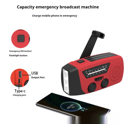 Radio Linterna de Emergencia Recargable para Desastres - Image 3