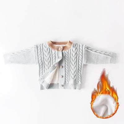 Suéter Tejido Winter Plus para Niños y Niñas - Chaqueta Acogedora de Invierno - Image 5
