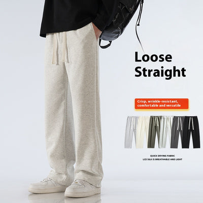 Pantalones Deportivos Holgados de Pierna Ancha para Hombre - Image 9