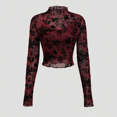 Conjunto de Tres Piezas Transparente Diseño Sensual