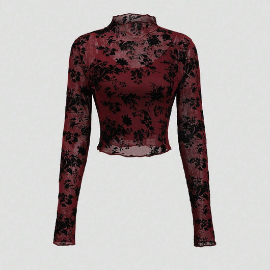 Conjunto de Tres Piezas Transparente Diseño Sensual