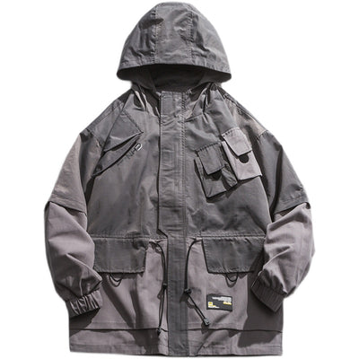 Chaqueta de Trabajo Funcional con Capucha y Múltiples Bolsillos - Image 5