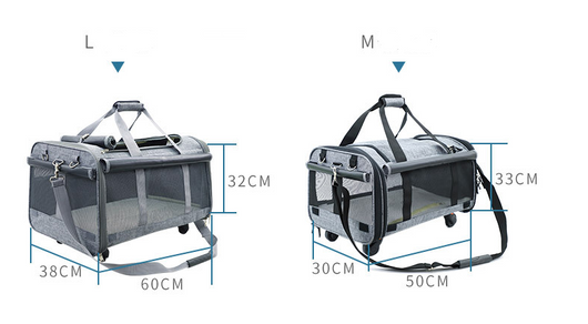 Bolsa de Transporte Plegable con Ruedas para Gatos - Image 10