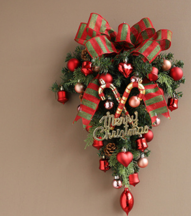Corona Navideña Jinghua para Puerta - Decoración Elegante de Pared - Image 31