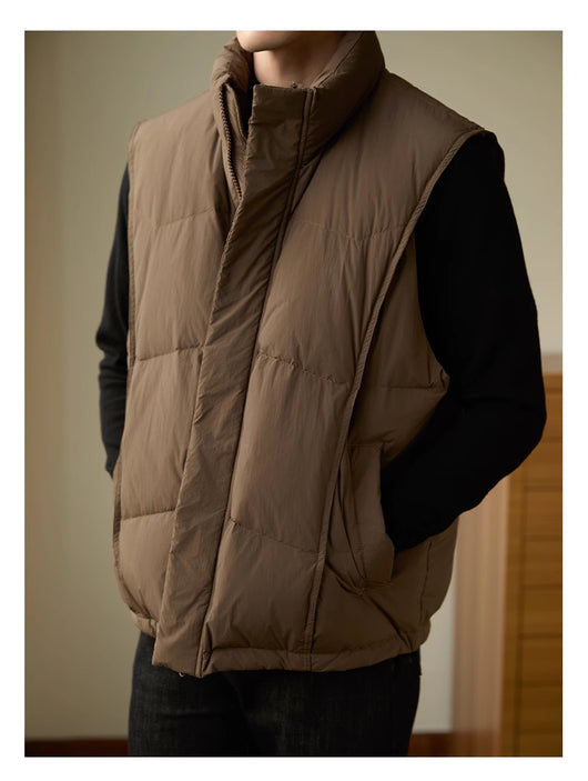 Chaqueta de Negocios Casual para Hombre con Cuello Alto y Abrigo Grueso - Image 6