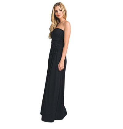Vestido Strapless Casual con Bolsillos para Mujer - Image 4
