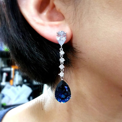 Aretes de Lujo Minimalista con Gota de Agua - Estilo Europeo y Americano - Image 3