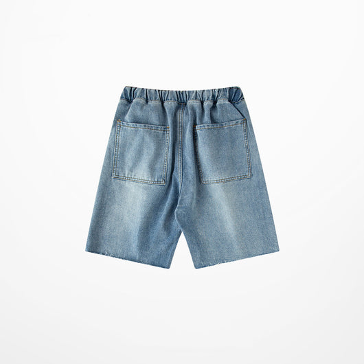 Shorts Denim Retro Estilo Hong Kong en Tonos Claros - Image 12