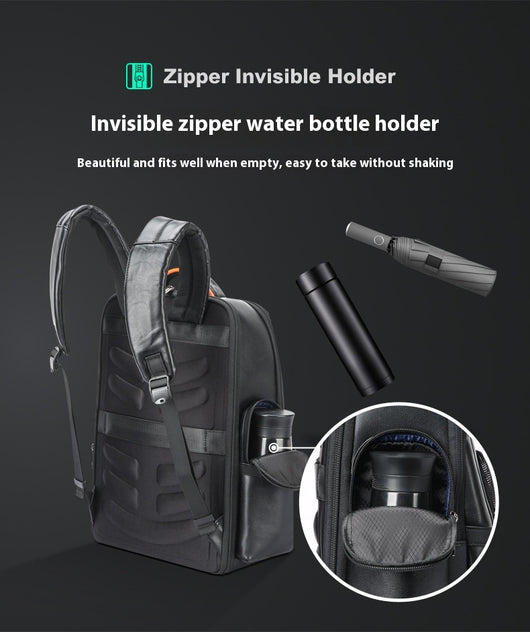 Mochila Ejecutiva de Cuero Genuino para Hombre - Primera Capa - Image 6