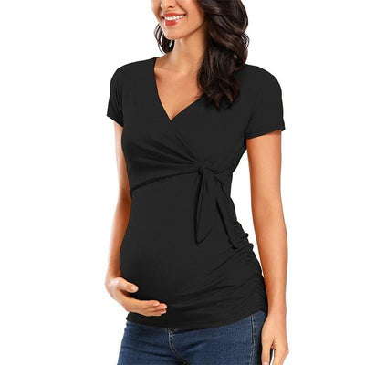 Blusas Premamá de Manga Larga y Cuello en V - Image 7