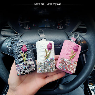 Llavero Floral para Control Remoto BMW y Lada - Accesorio Elegante - Image 7
