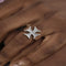 Anillo de Plata Esterlina 925 con Cruz Desgastada