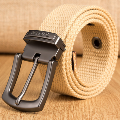 Cinturón de Lona Gruesa con Hebilla para Hombre - Resistente y Versátil - Image 12