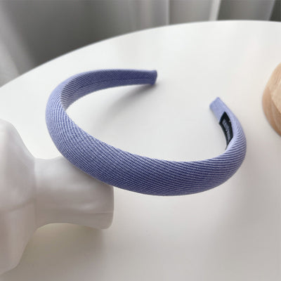 Diadema Retro de Satén con Esponja - Accesorio para Cabello Francés de Ancho Generoso - Image 104