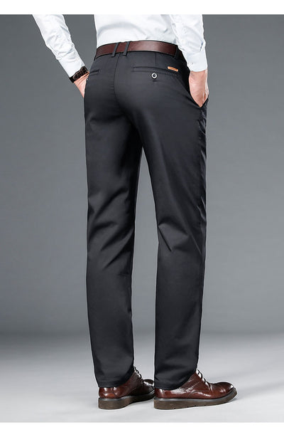 Pantalones de Vestir Hombre Corte Recto Ajuste Suelto con Elastano - Image 21