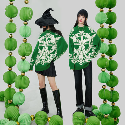 Suéter Oversized de Cuello Redondo Manga Larga - Estilo Relajado - Image 6