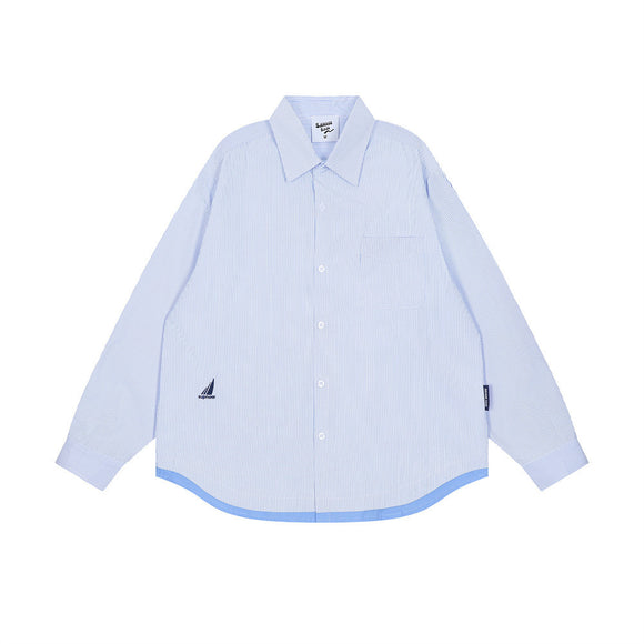 Camisa Manga Larga Combinada para Hombre