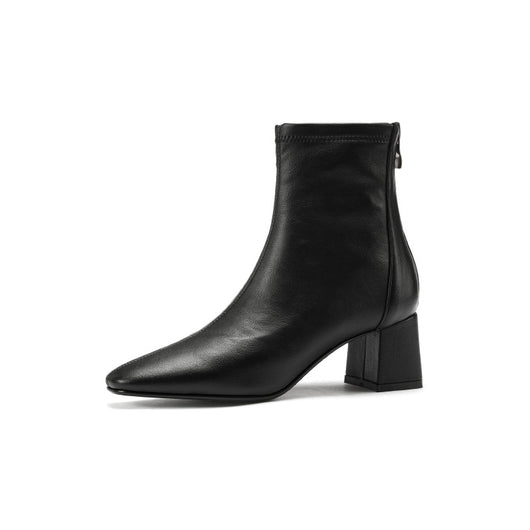 Zapatos de Tacón Alto Elásticos Rectangulares Slim - Comodidad Diaria Versátil - Image 5