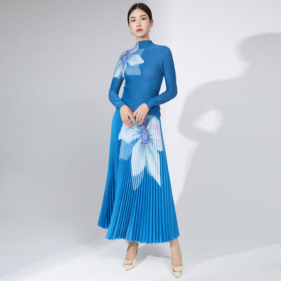 Conjunto de Falda Plisada Otoño - Traje Elegante de Dos Piezas para Mujer - Image 12