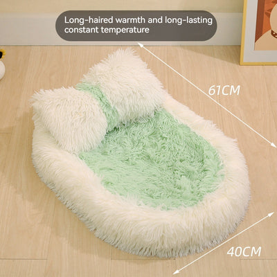 Cama Térmica Ovalada de Lana para Mascotas - Nido Acogedor Invierno - Image 3