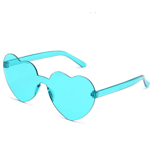 Gafas de Sol Una Pieza Corazón Océano - Diseño Personalidad Femenino - Image 39