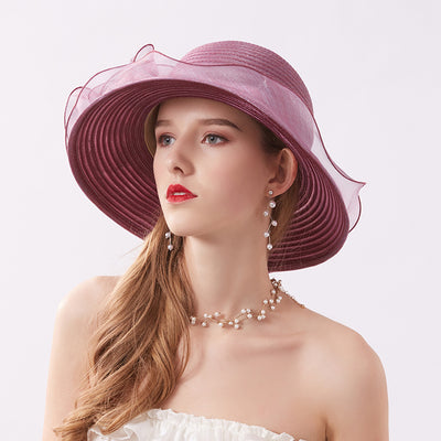 Sombrero de Encaje Plegable con Ala Ancha Protección Solar - Estilo Coreano - Image 3