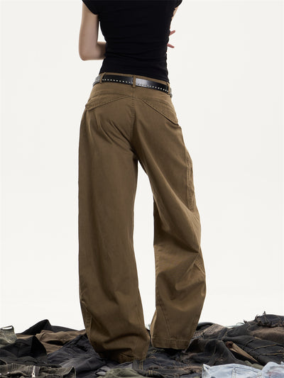 Overol Ancho Deconstruido Estilo Retro Lavado para Mujer - Image 19