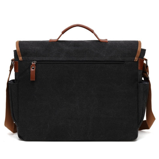 Bolsa Bandolera de Lona Impermeable Gran Capacidad para Hombre - Image 3