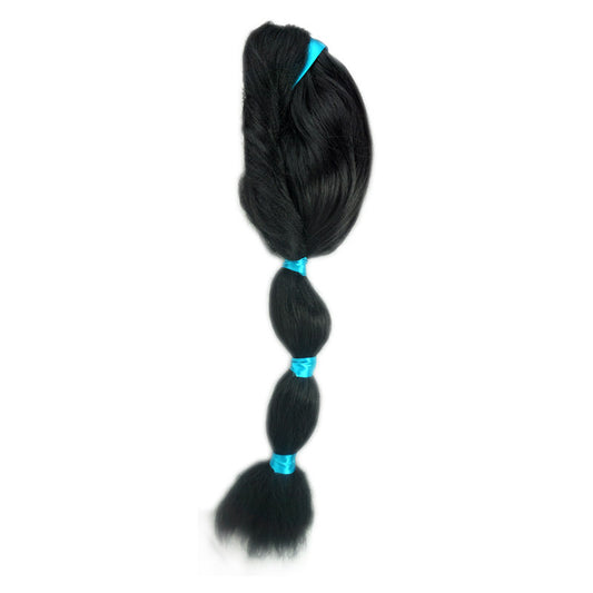 Peluca de Disfraz con Trenza Esponjosa y Accesorios para la Cabeza - Image 2