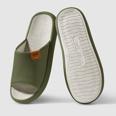 Pantuflas de Lino para Pareja con Suela Suave - Image 9