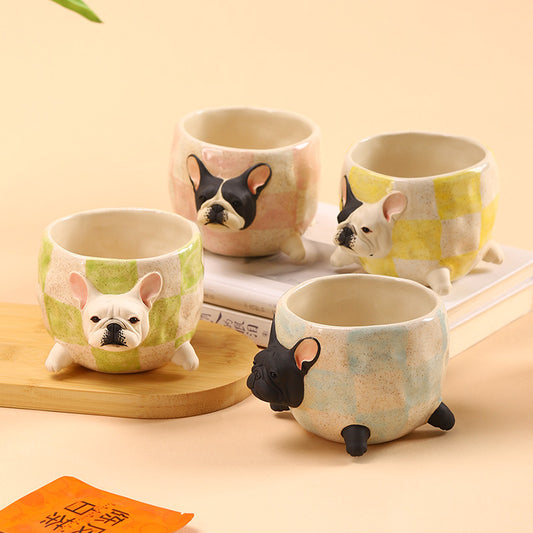 Taza de Café Bulldog Artesanal - Diseño Adorable y Creativo