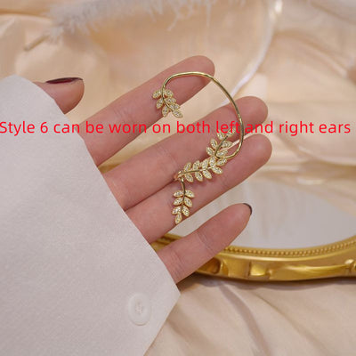 Aretes de Diamante Brillante con Clip Mariposa 2 en 1 - Image 32