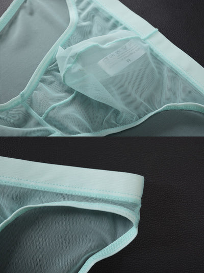 Calzoncillos Tipo Slip Transparentes de Malla Hombre Cintura Baja - Image 21