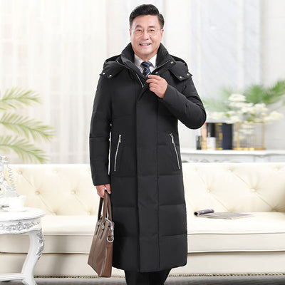 Abrigo Largo Acolchado de Plumas para Hombre - Protección Extrema en Invierno - Image 3