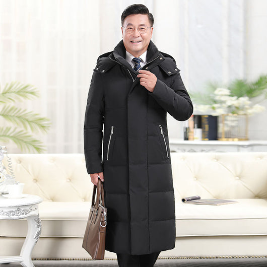 Abrigo Largo Acolchado de Plumas para Hombre - Protección Extrema en Invierno - Image 3