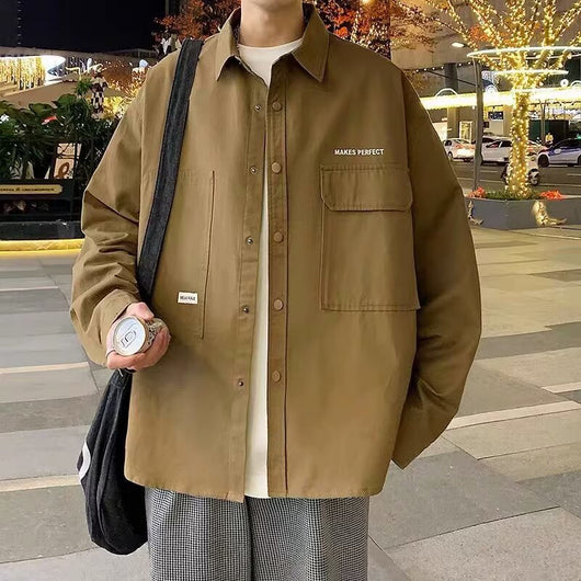 Cardigan Oversized Suelto de Manga Larga para Hombre - Image 9