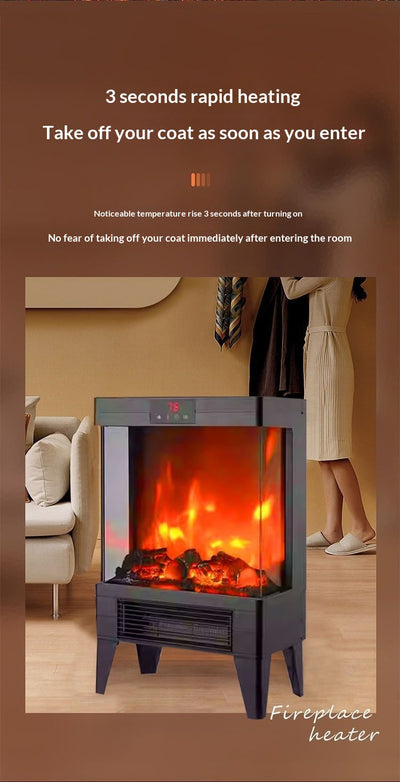 Calefactor de Chimenea con Llama Simulada - Calor Instantáneo en 3 Segundos - Image 11