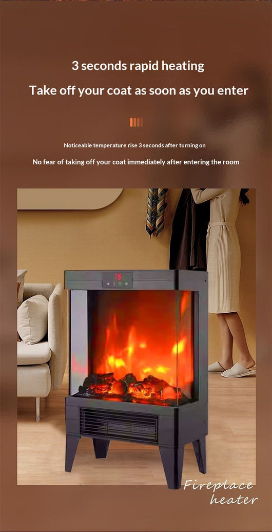 Calefactor de Chimenea con Llama Simulada - Calor Instantáneo en 3 Segundos - Image 11
