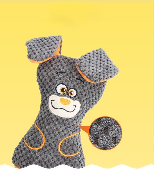 Juguetes de Peluche para Perros con Sonido Chiflador - Formas Animales para Limpiar y Fortalecer Dientes - Image 16